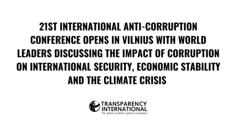 21st International Anti-Corruption Conference opens in Vilnius with…