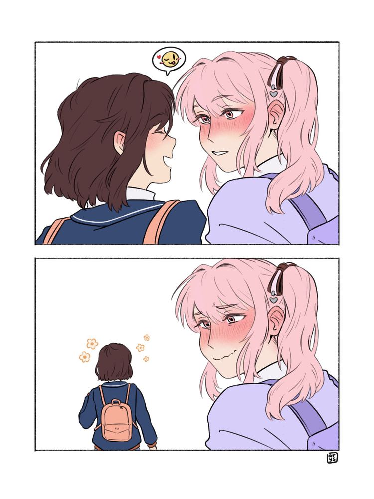 It's Ena's turn to laugh at Mizuki's dumbfounded expression. She hums happily, leaving behind a flustered Mizuki.