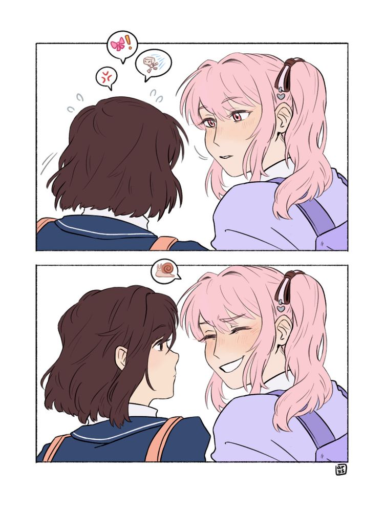 Ena catches up to Mizuki, huffing. Mizuki laughs, calling Ena out for her snail pace.