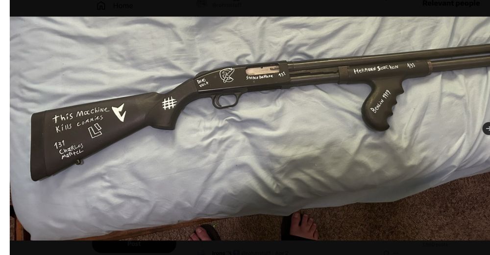 Picture of Tennessee neo-Nazi’s gun 