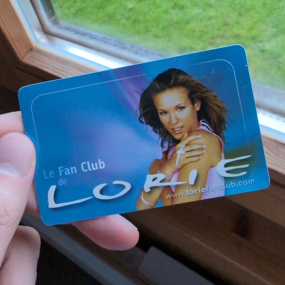Carte officielle du Fan Club de Lorie