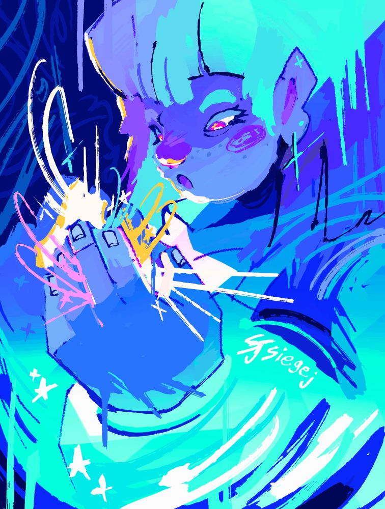 A picture of a girl holding light in her hand.