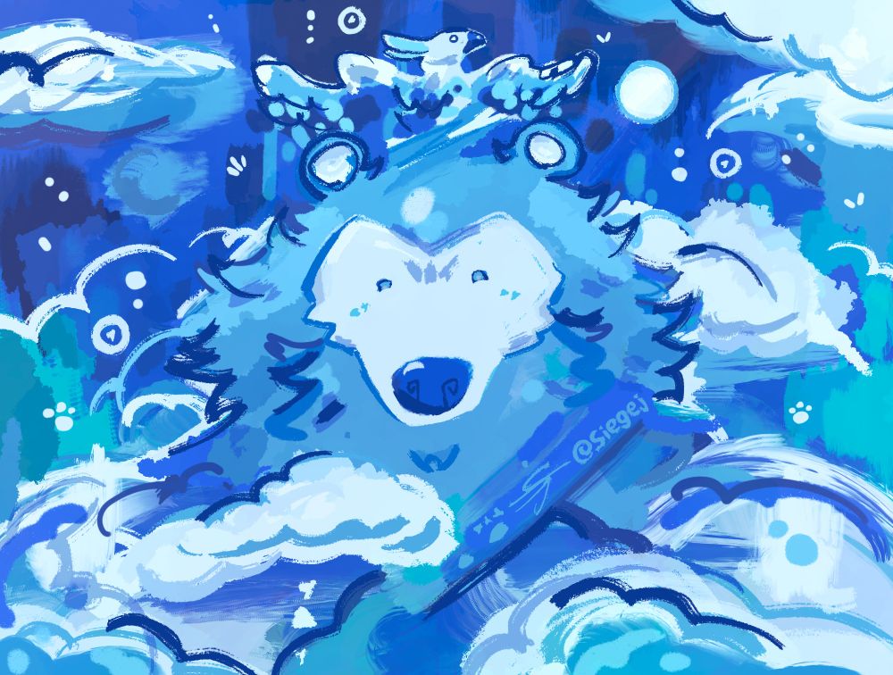 A bird and bear cloud formation!