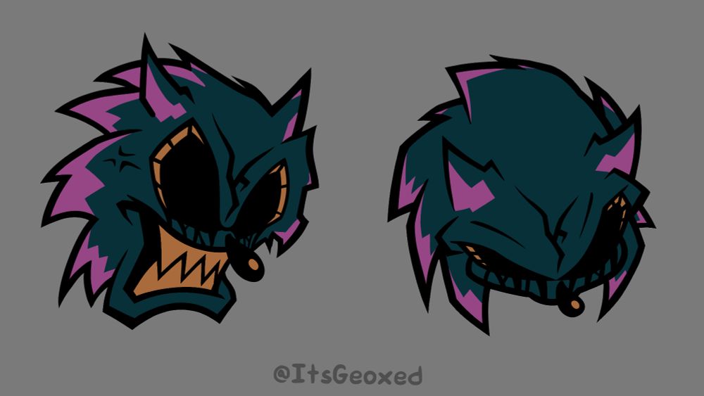 Some icons for Sonic.exe (Xeno) for a Friday Night Funkin' song called "Final Escape" composed by MarStarBro, Saster and Nickolas, these icons are based off the concept art made by Doorknob and the icon I found on the Funkipedia made by JayGamezDoesRapping1

These are not being used in any mod, but regardless please refrain from using them