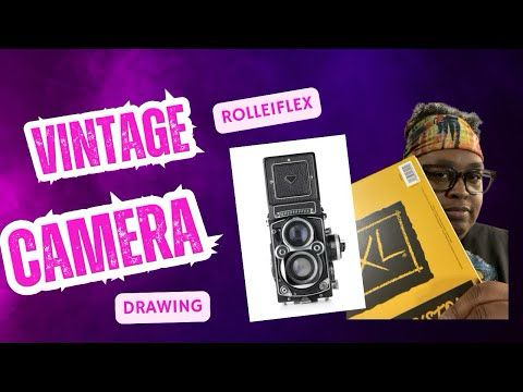 New Vintage Rolleiflex Camera INK DRAWING Part One