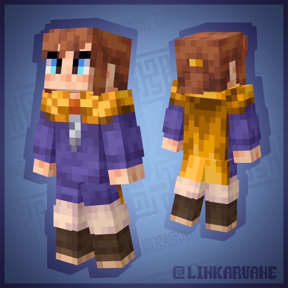 Minecraft skin of Hat Kid from A Hat in Time
