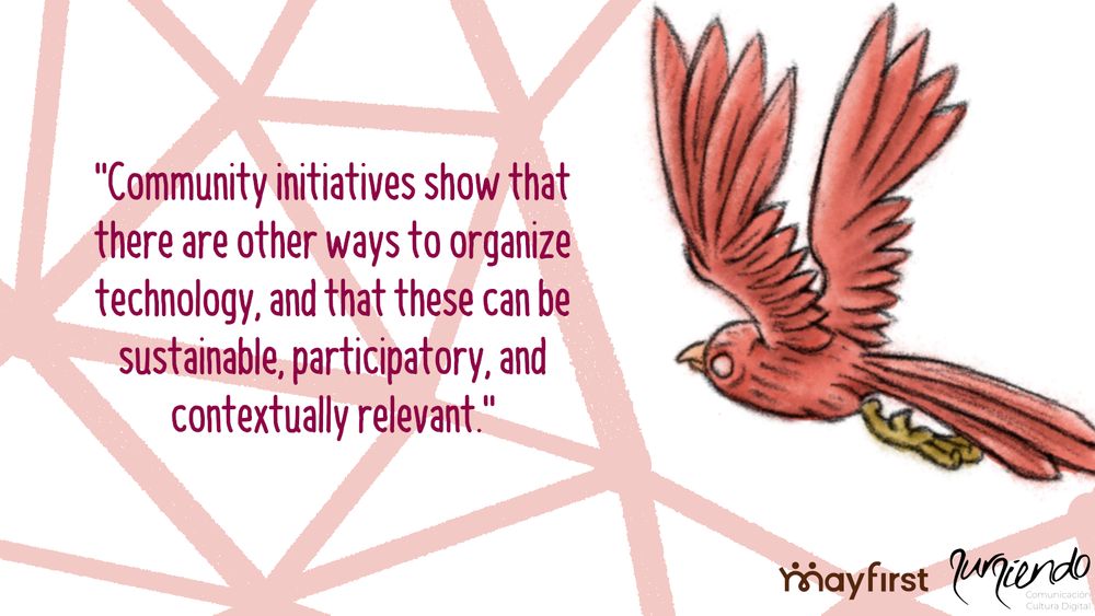 Community initiatives postcard from Sursiendo's infrastructure and sustainability campaign