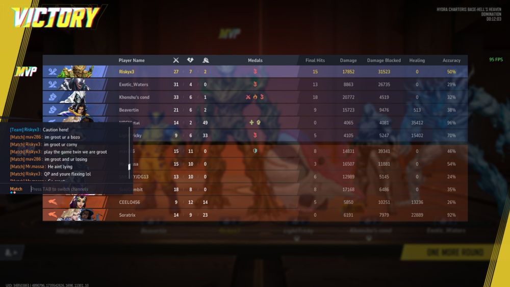 After my team lost the first round 