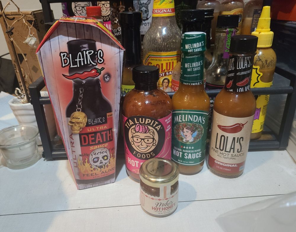 Our new hot sauces! 