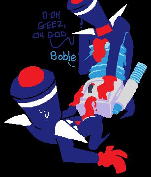 Watercooler and Zapper rubbing up against each other and having fun.