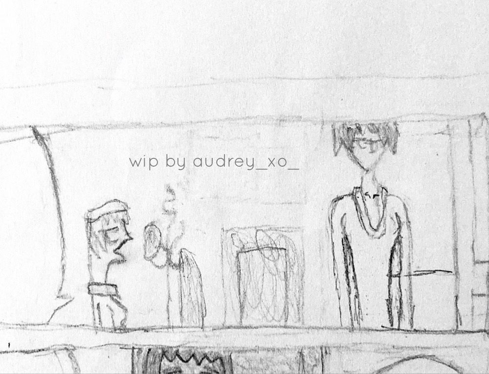 wip webmanga panel featuring an oc :)