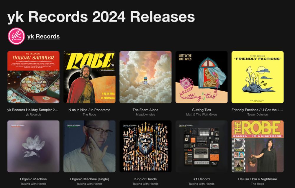 yk Records 2024 Releases partial screenshot