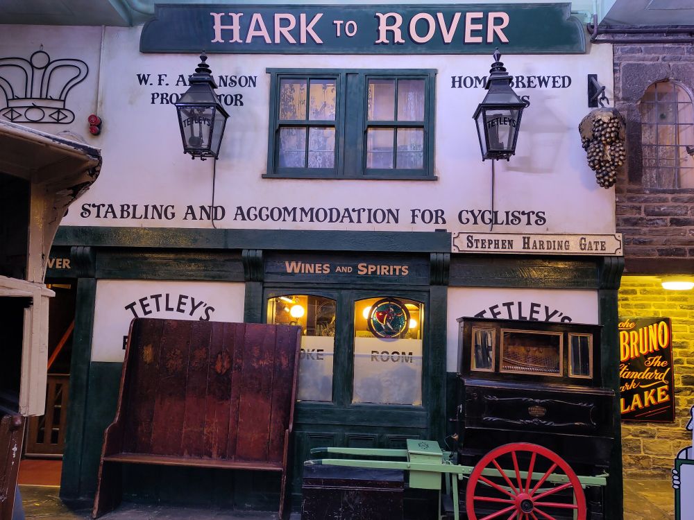 Photograph of the Hark to Rover pub display at Abbey House Museum Leeds.
