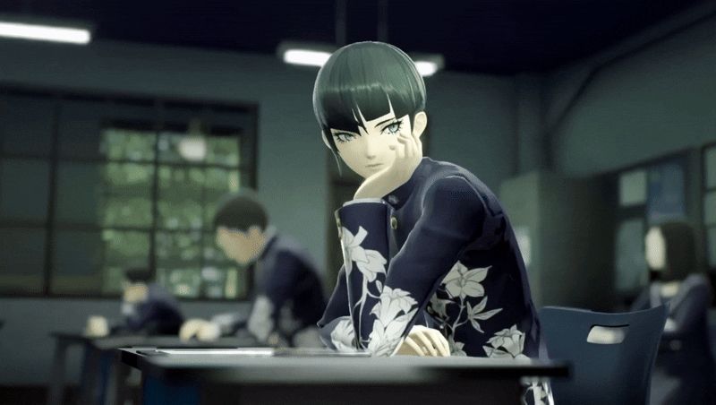 GIF of the protagonist of Shin Megami Tensei V.