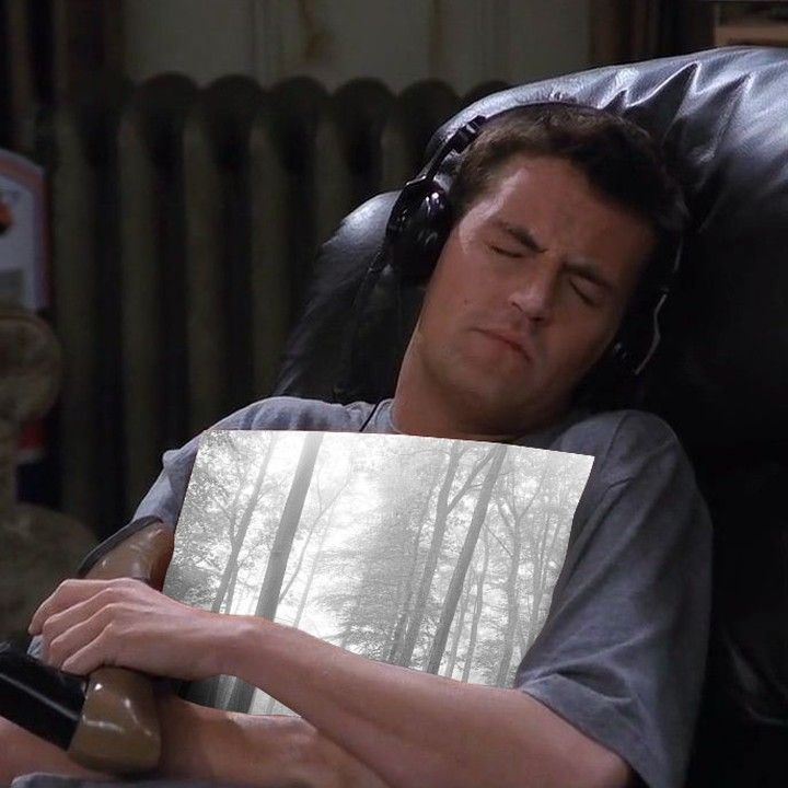chandler bing clutching the folklore record 
