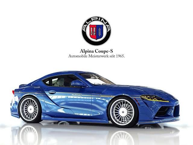A non-existent blue Alpina Z4 coupe.