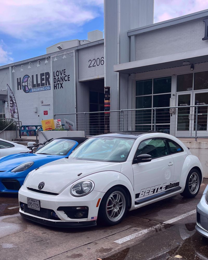 A Beetle "RS" with a stripped out interior