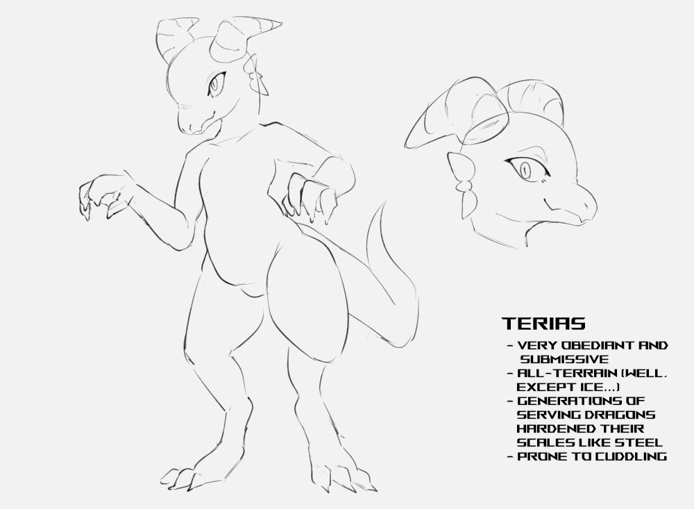 Terias Kobold: land-based and more akin to the usual kobolds most are familar with.