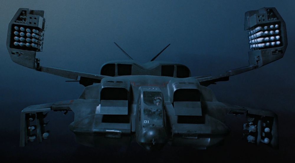 the UD-4 "Cheyenne" Dropship from Aliens, fangs out