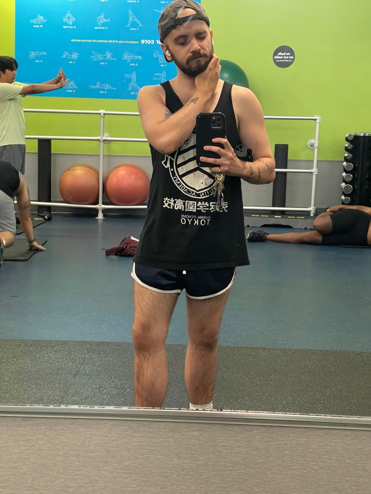 me at the gym