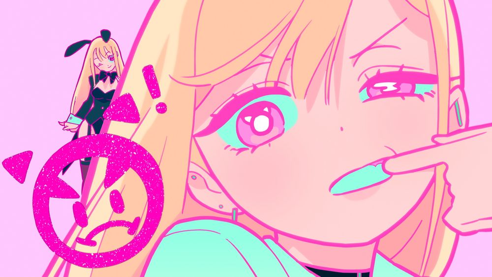 Marin pulling her cheek