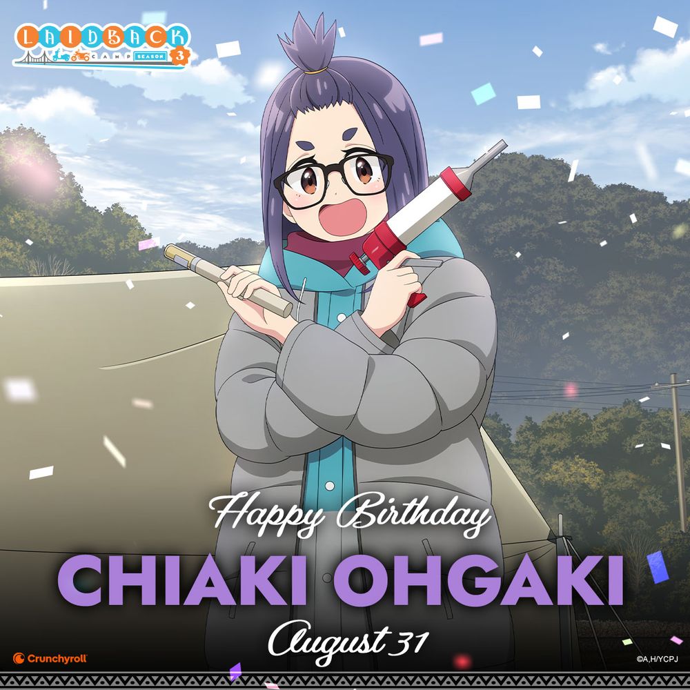 Birthay image of Chiaki Ohgaki from Laid-back Camp