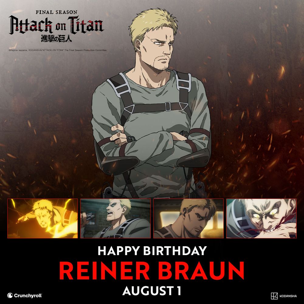 Reiner Braun from Attack on Titan