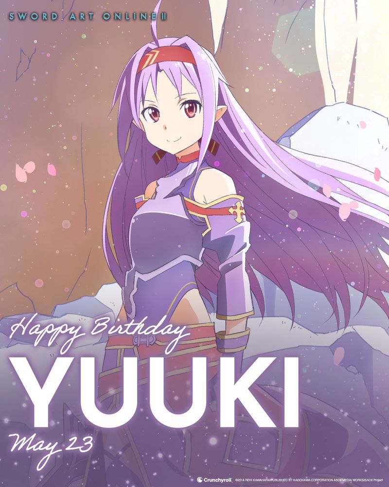 Yuuki Sword Art Online Birthday
