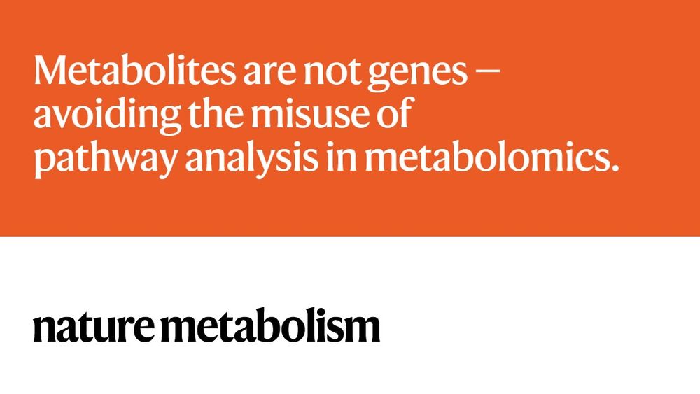 Metabolites are not genes