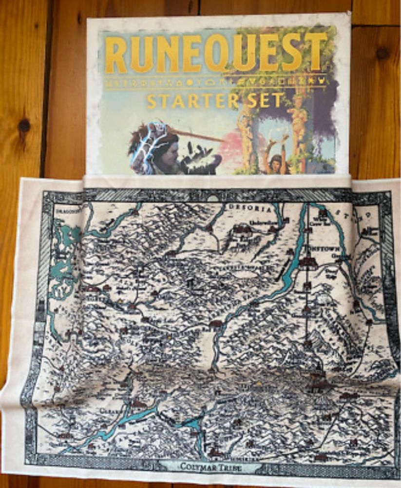 RuneQuest in Glorantha Starter Boxed Set & Colymer Tribe Map  | eBay