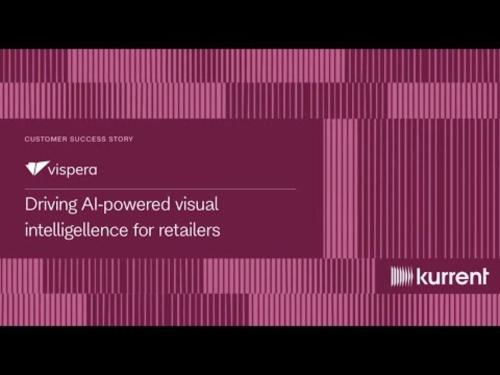 Driving AI/ML image recognition for retailers with Kurrent
