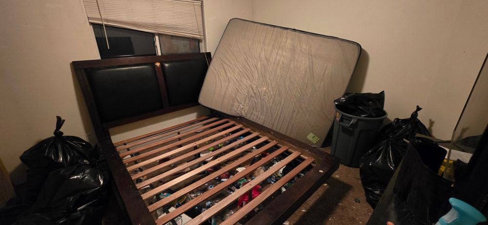 Progress made on the ex roommate meth head bedroom