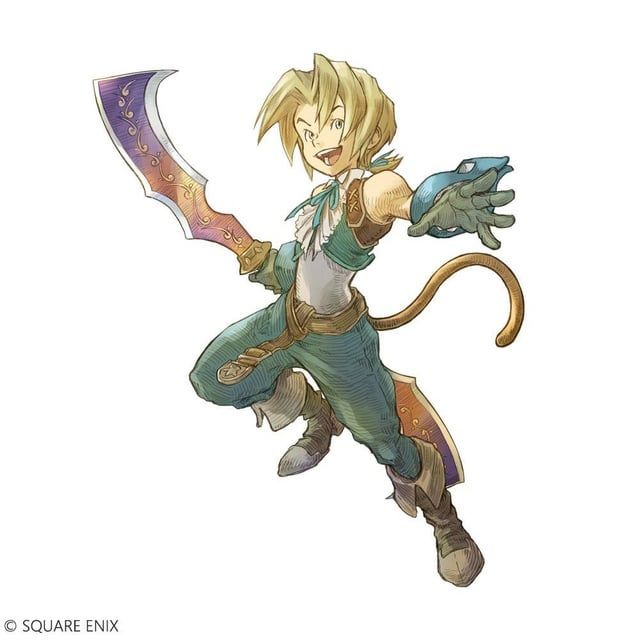 Zidane Tribal striking a pose, with The Ogre by his side.