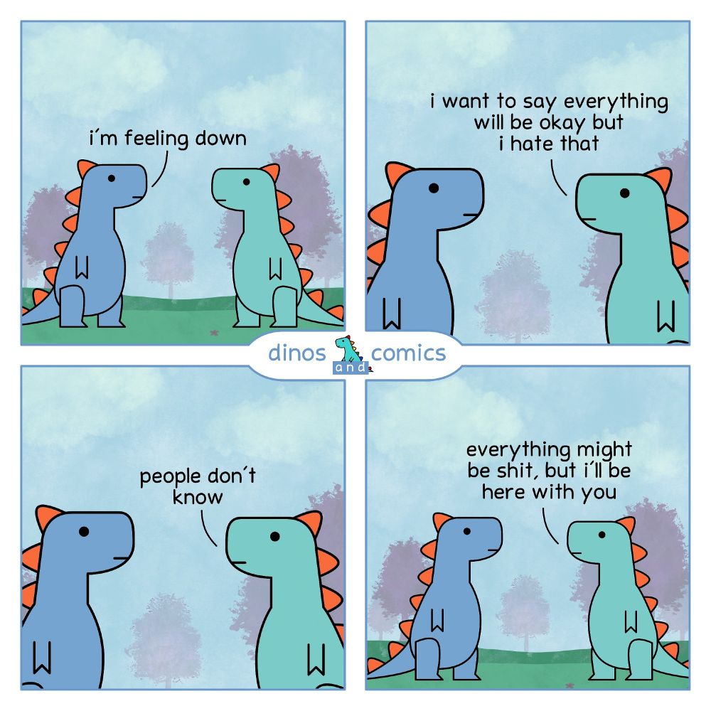 Dino and comics I forgot the number  
Making someone feel good