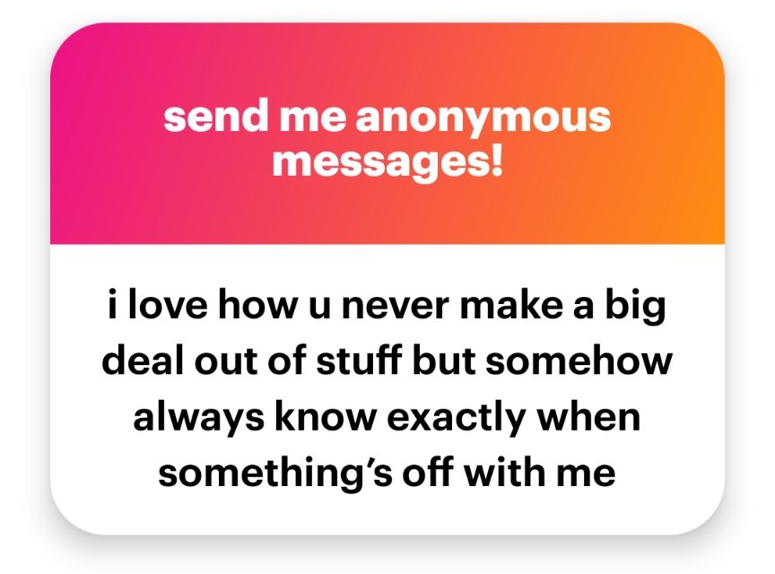 i love how u never make a big deal out of stuff but somehow always know exactly when
something's off with me