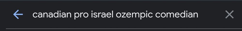 Google search query 'canadian pro Israël ozempic comedian'
