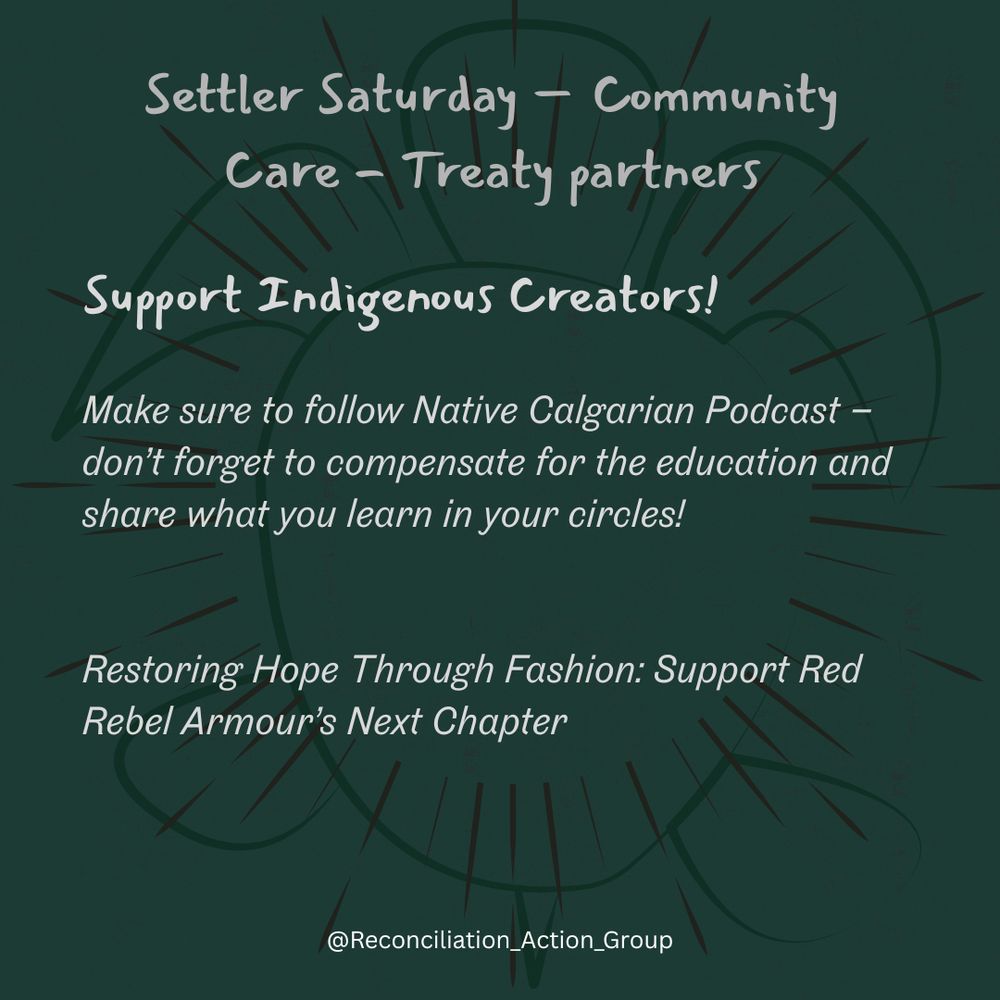 Support Indigenous Creators!
Make sure to follow Native Calgarian Podcast – don’t forget to compensate for the education and share what you learn in your circles! @nativecalgarianpodcast
