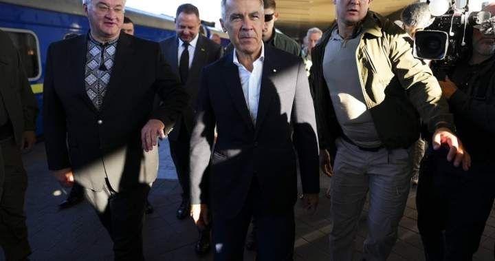Prime Minister Mark Carney makes a surprise visit to Kyiv, pledging his support and unveiling the details of a $2B aid package for Ukraine’s fight and recovery.
