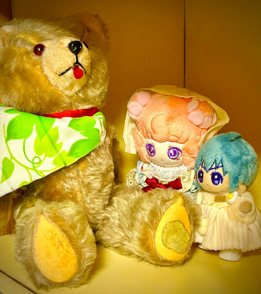 15年くらい前に古道具屋で買ったクマちゃんのぬいぐるみ