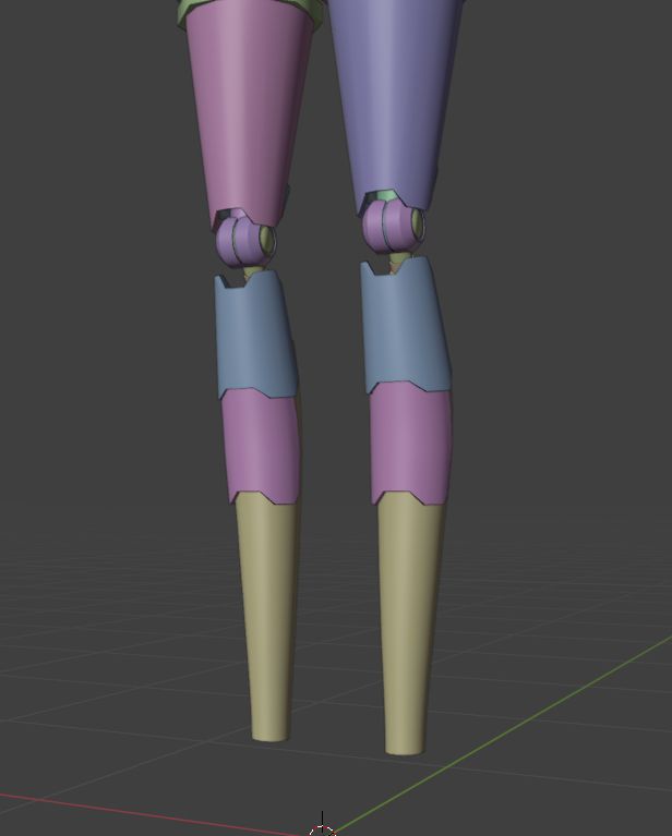 Front view, knees are gone because I'm going to remake them!!