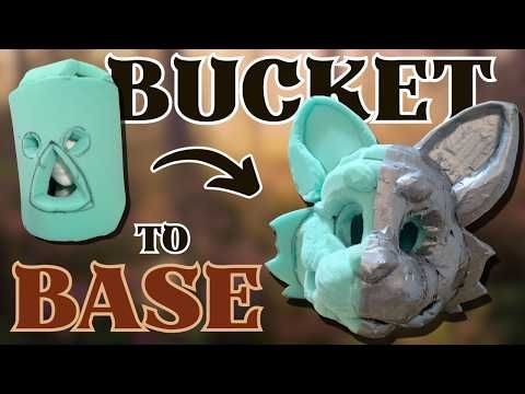 Making My First Fursuit? (It Was HARD) | Bucket Head & Foam Carving