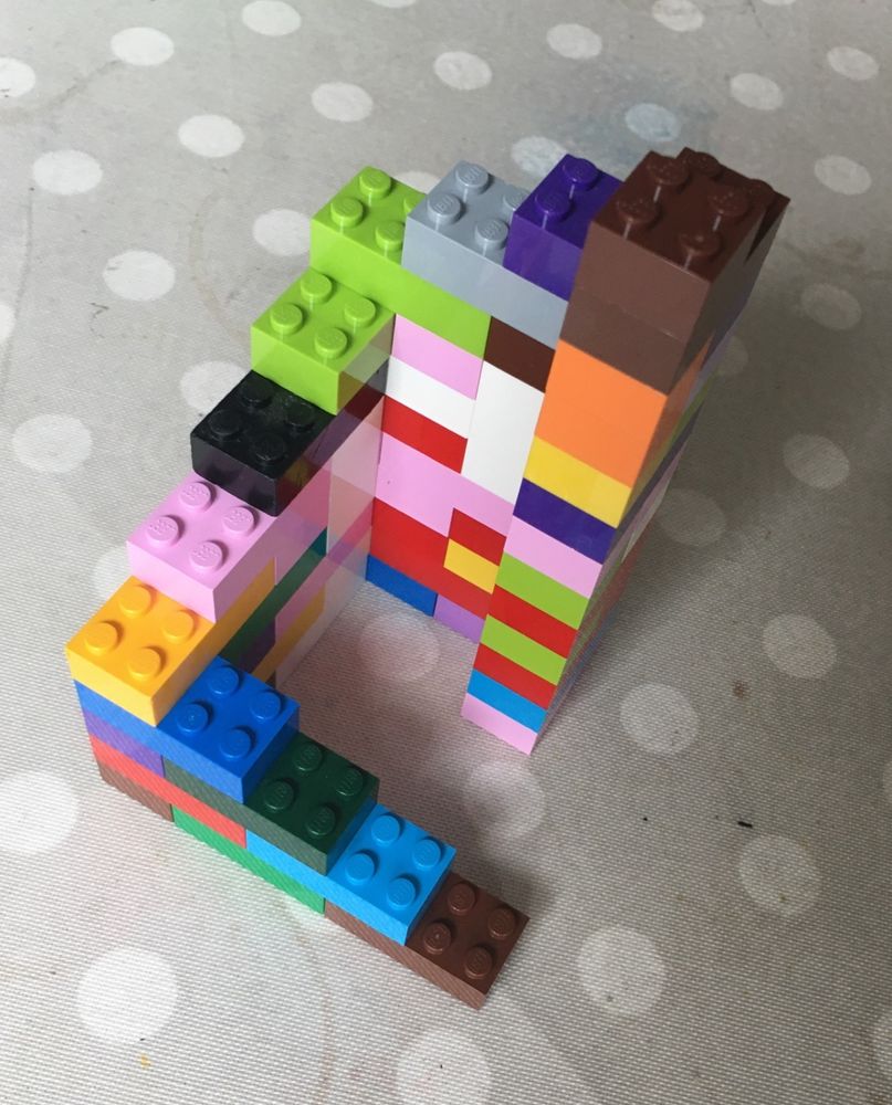 Side view of Lego impossible staircase