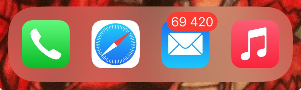 69 420 unread emails.