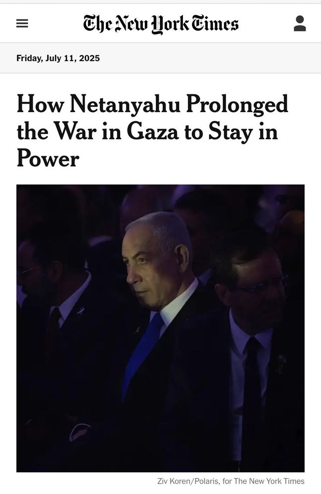 NYT: How bibi prolonged Gaza to stay in power