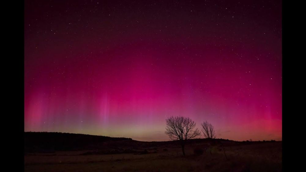 Une nuit d'aurores boréales dans les Cévennes