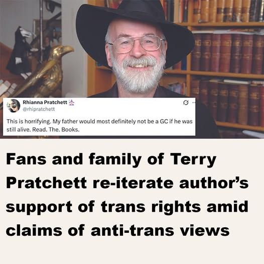 fans and family of Sir Terry Pratchett re-iterate author's support of trans rights amid claims of anti-trans views rhianna pratchett social post: 