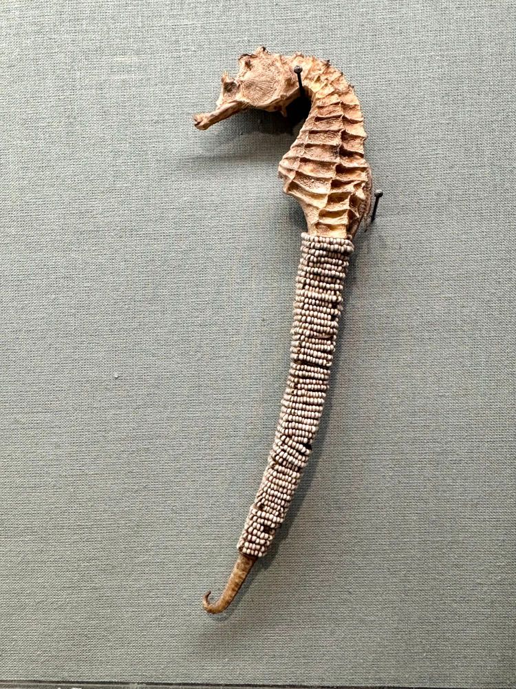 Sea horse wrapped up in beads, magic innit