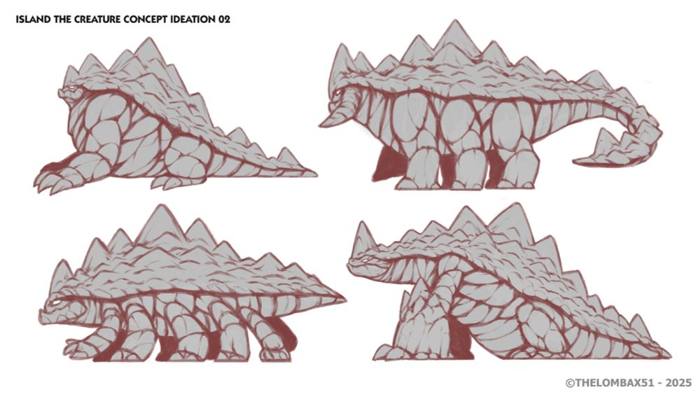 Image concept ideations of Island the Creature 02