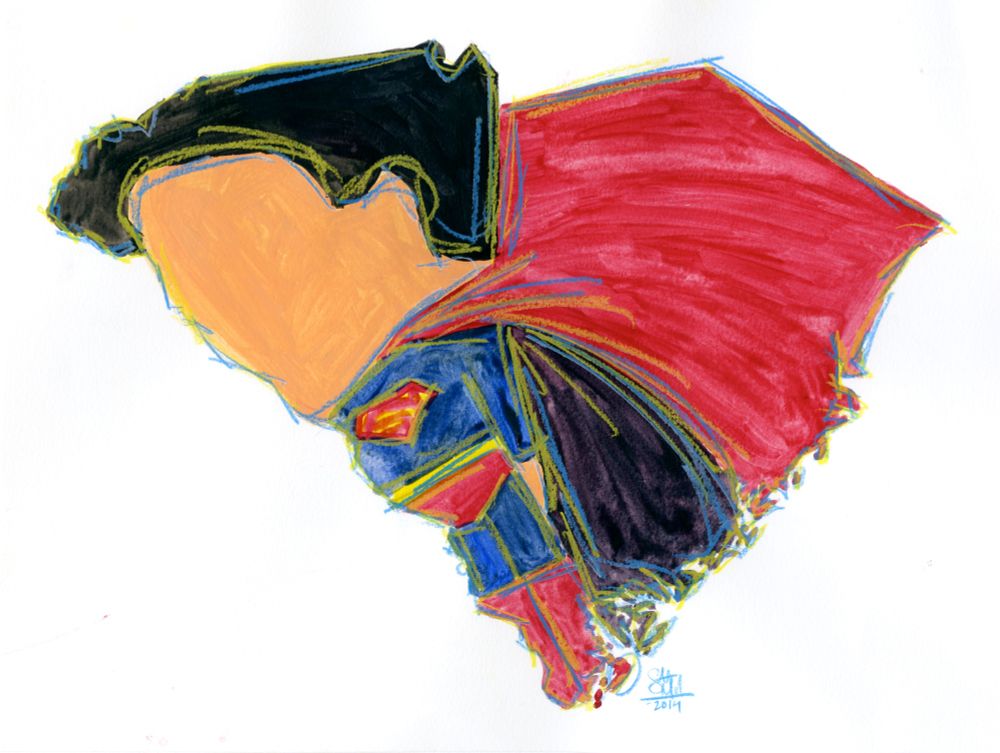 South Carolina as swollen head Superman