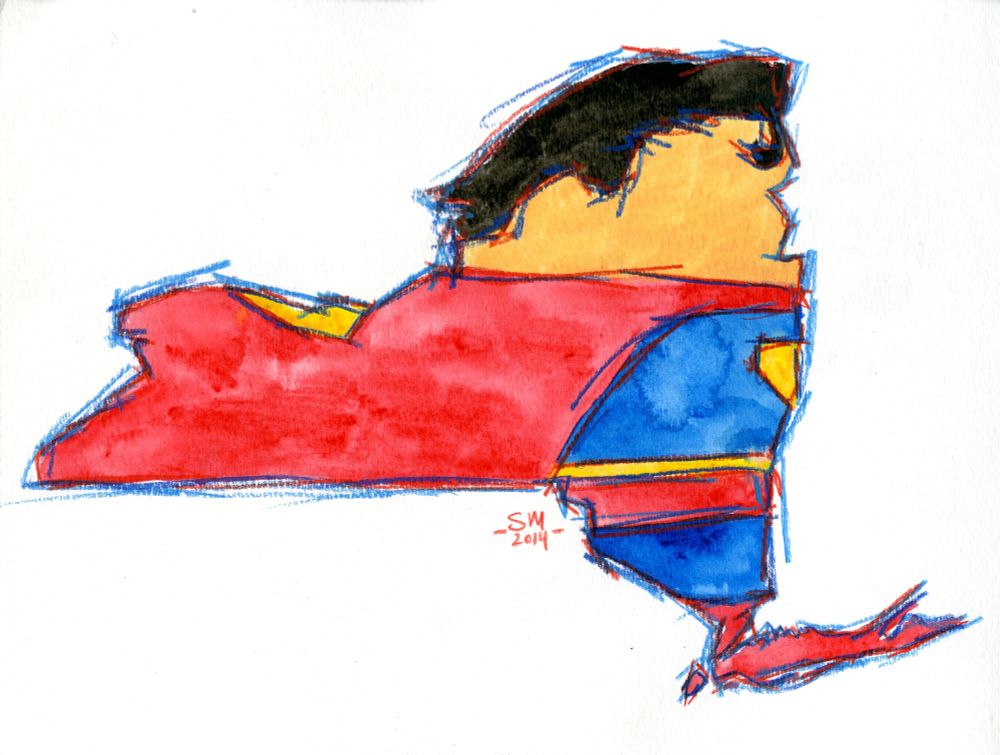 New York as Superman